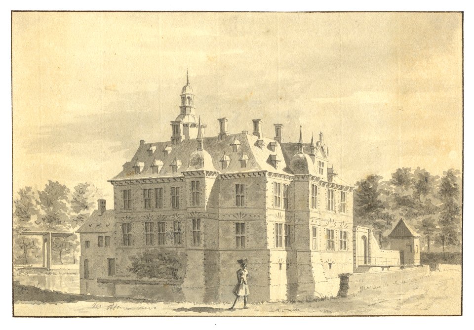 HUA-201757-Gezicht op het kasteel Plettenburg bij Jutphaas uit het zuidoostenNB De gemeenten Jutphaas en Vreeswijk zijn per 1 juli 1971 samengevoegd tot de nieuw