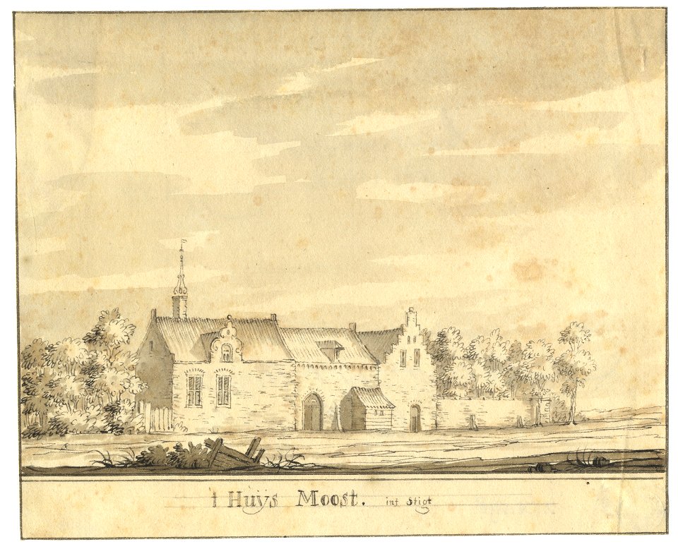 HUA-201598-Gezicht op het huis Moost bij Amersfoort