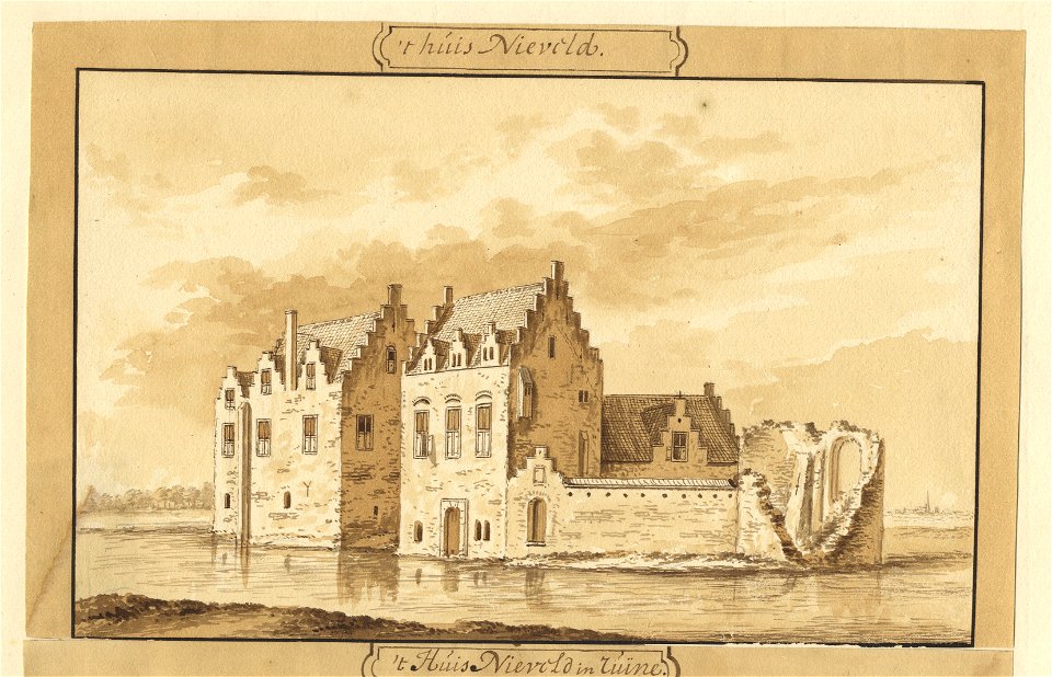 HUA-201708-Gezicht op het kasteel Nijeveld bij Veldhuizen uit het noordoostenNB De gemeente Veldhuizen is per 1 januari 1954 opgenomen in de gemeente Vleuten De 