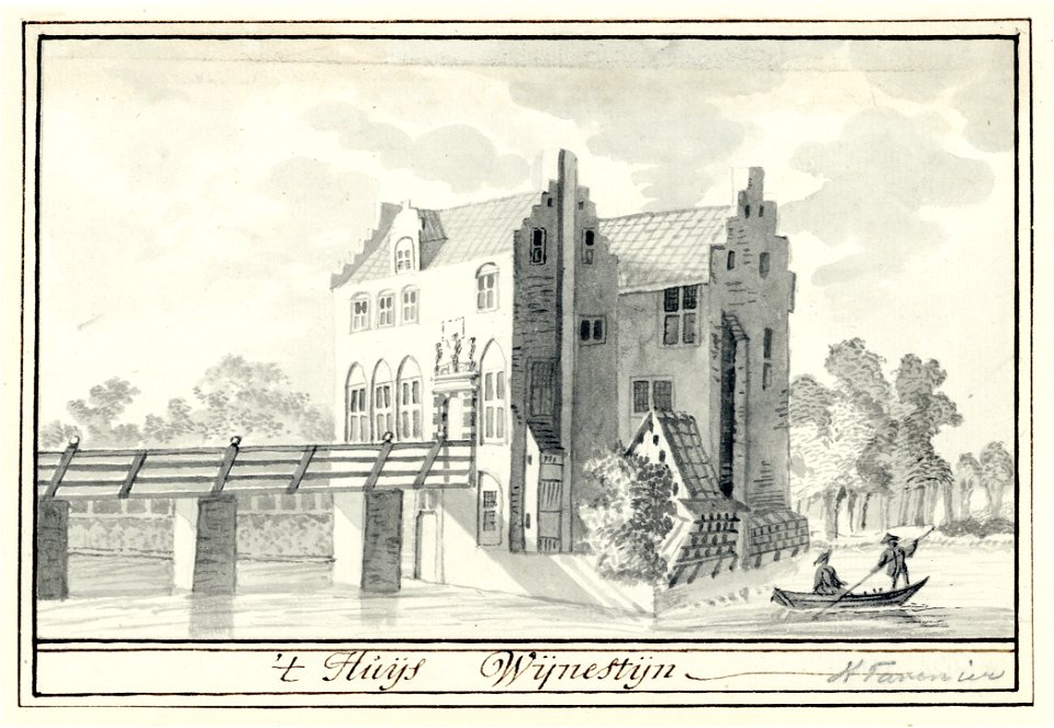 HUA-202111-Gezicht op het kasteel Wijnestein te Jutphaas uit het noordwestenNB De gemeenten Jutphaas en Vreeswijk zijn per 1 juli 1971 samengevoegd tot de nieuw 