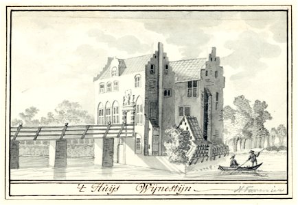 HUA-202111-Gezicht op het kasteel Wijnestein te Jutphaas uit het noordwestenNB De gemeenten Jutphaas en Vreeswijk zijn per 1 juli 1971 samengevoegd tot de nieuw 