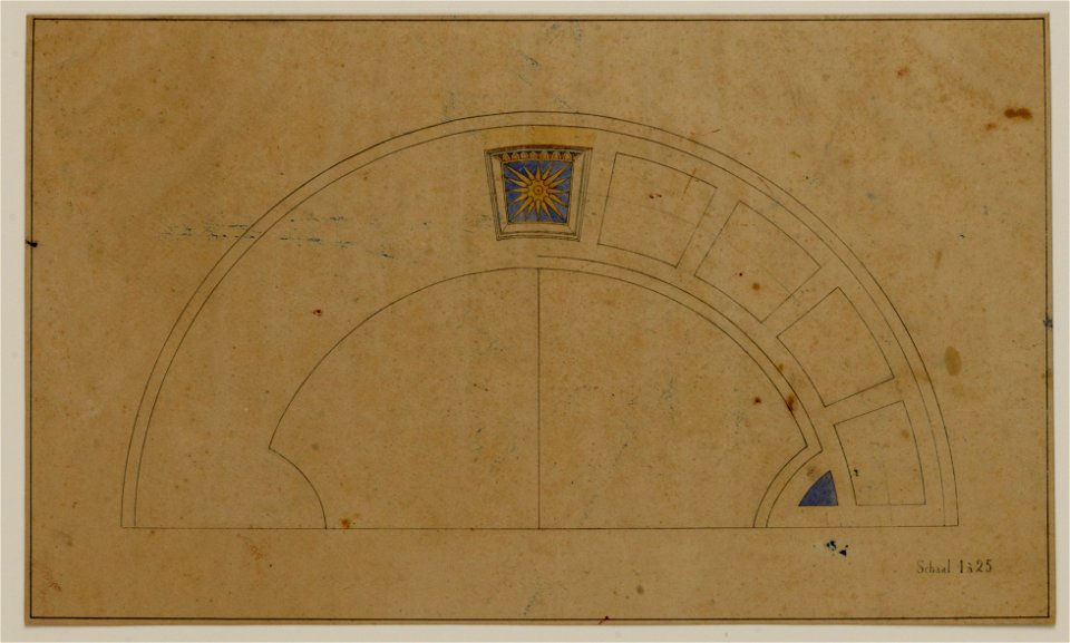 HUA-216548-Afbeelding van enkele decoraties van de zuilenportiek aan de achtergevel van het huis Het Hoogeland Museumlaan te Utrecht