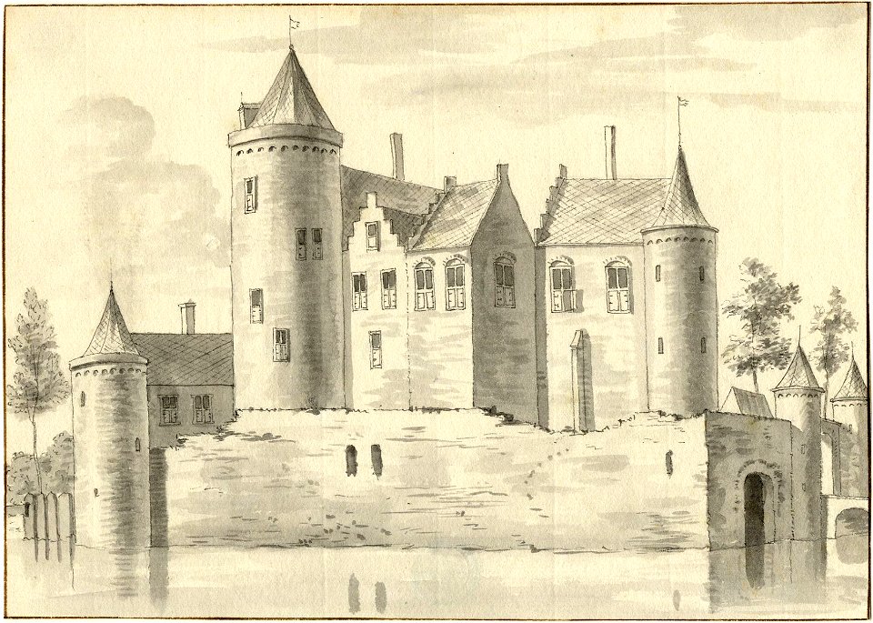 HUA-201997-Gezicht op het kasteel Vreeland bij Vreeland gemeente Loenen 