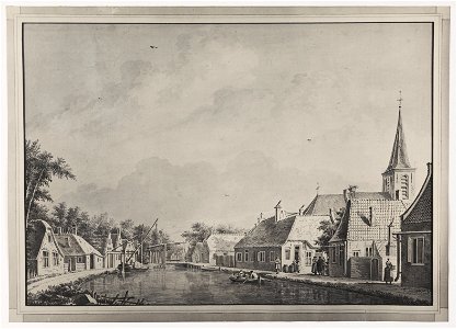 HUA-206181-Gezicht op het dorp Kockengen aan de Heijcop uit het noordenNB De gemeente Kockengen is per 1 januari 1989 bij de gemeente Breukelen gevoegd