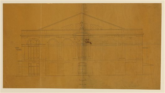 HUA-216621-Opstand van de voorgevel van het concertgebouw Tivoli Kruisstraat te Utrecht