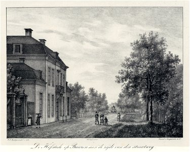HUA-202407-Gezicht op de voorgevel van het huis op Buuren aan de straatweg bij Maarssen
