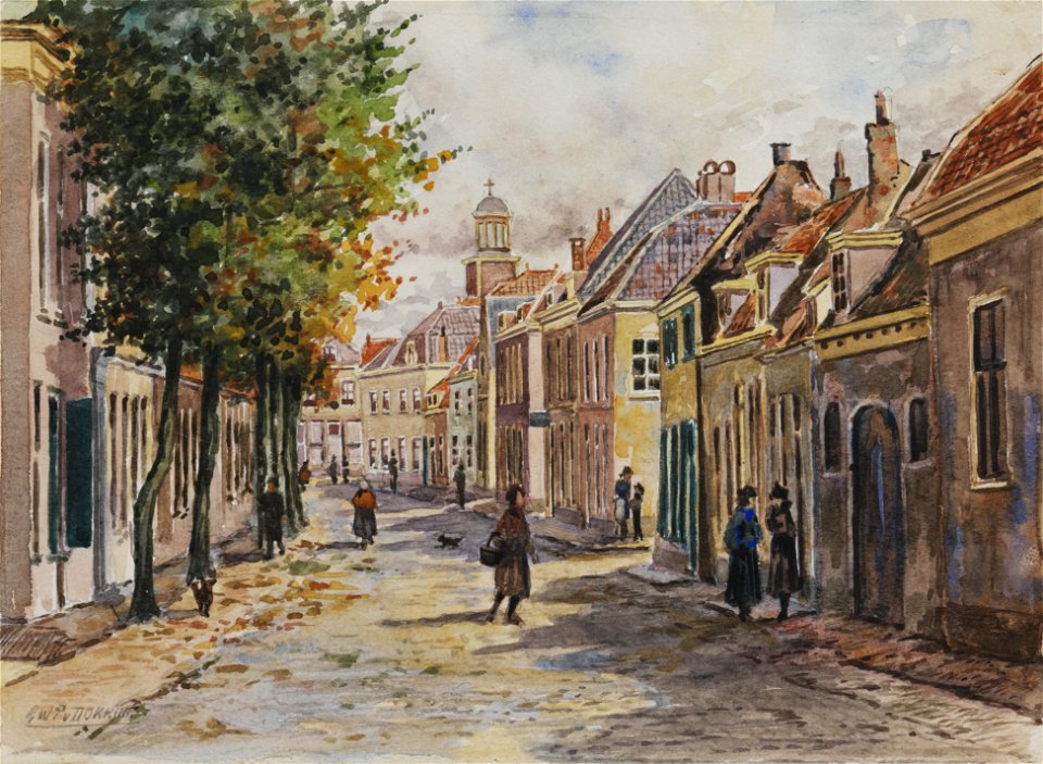 HUA-220470-Gezicht in de Waterstraat te Utrecht