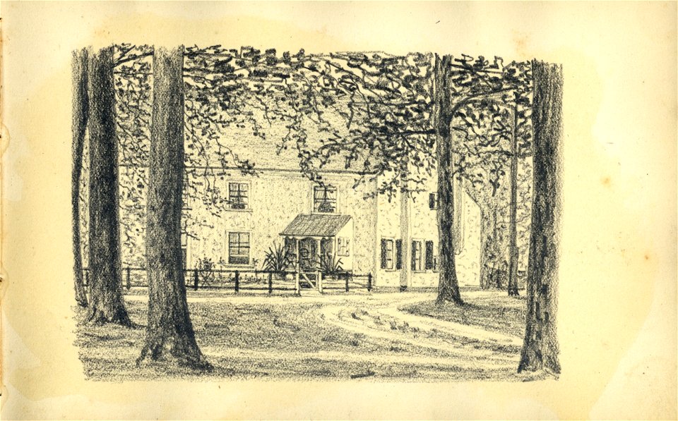 HUA-222065-Gezicht op de Kapel het voormalige rechthuis van Darthuizen Darthuizerweg 3 te LeersumNB Blad uit het Schetsboek No 5 van Th Scharten 1892 1893 Het sc