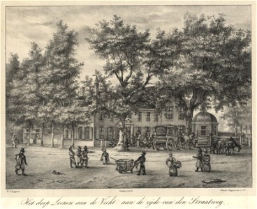 HUA-201774-Gezicht in het dorp Loenen met rechts een theekoepel