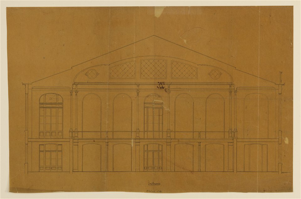 HUA-216624-Opstand van de tribune van het concertgebouw Tivoli Kruisstraat te Utrecht