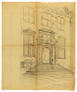 HUA-29352-Afbeelding van de hoofdpoort van de voormalige Statenkamer aan het Janskerkhof te Utrecht