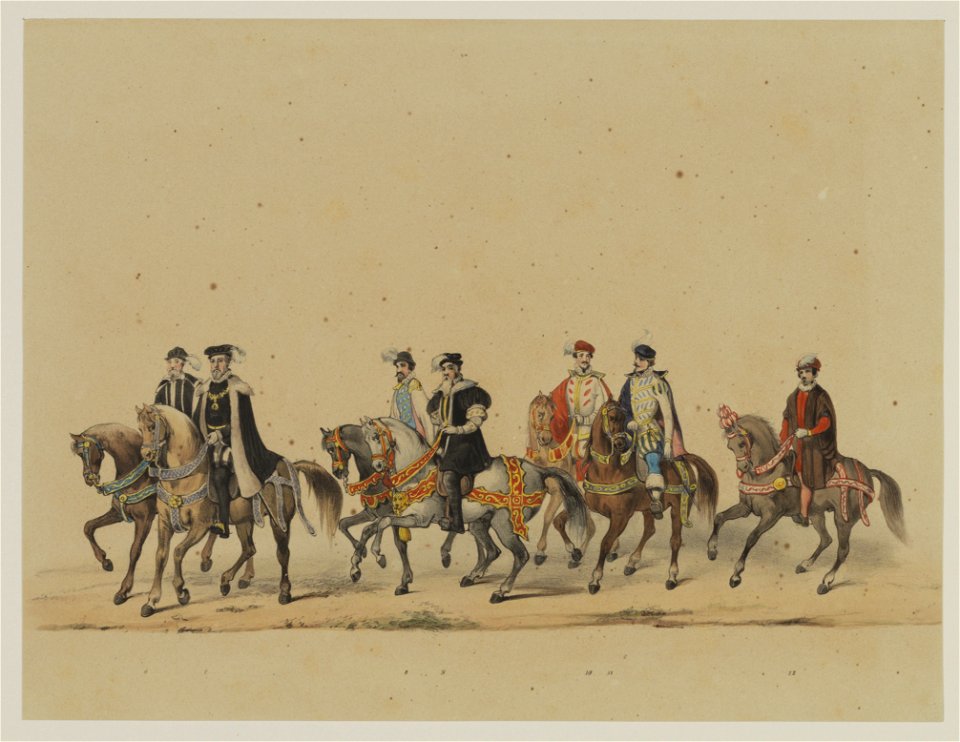 HUA-29058-Derde gedeelte van de maskerade van de studenten van de Utrechtse hogeschool op 17 juni 1846 voorstellende de intocht van prins Philips II in Utrecht 