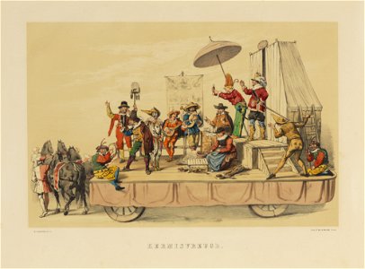 HUA-29113-Zesde onderdeel van de maskerade van de studenten van de Utrechtse hogeschool leden van Muta Fides gehouden ter gelegenheid van de 220ste dies natalis
