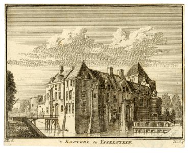 HUA-202102-Gezicht op het kasteel te IJsselstein uit het oosten
