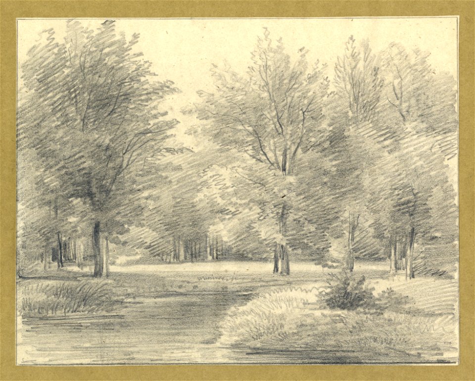 HUA-202559-Gezicht in het landschapspark van de buitenplaats Beukenburg aan de Beukenburgerlaan bij Groenekan gemeente Maartensdijk met een gedeelte van de sling