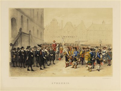 HUA-29110-Derde onderdeel van de maskerade van de studenten van de Utrechtse hogeschool leden van Muta Fides gehouden ter gelegenheid van de 220ste dies natalis
