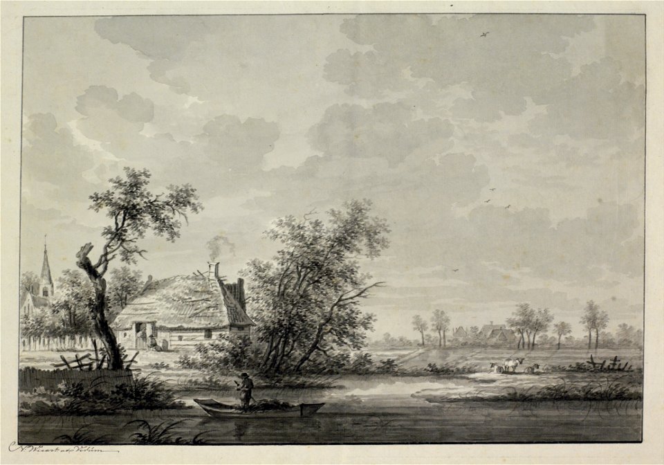 HUA-206216-Gezicht op een landschap in de omgeving van De Meern