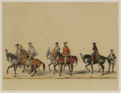 HUA-29073-Achttiende gedeelte van de maskerade van de studenten van de Utrechtse hogeschool op 17 juni 1846 voorstellende de intocht van prins Philips II in Utr