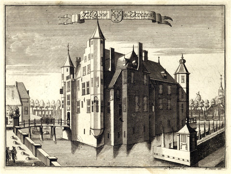 HUA-202228-Gezicht op het slot Zuylen te Oud Zuilen gemeente Zuilen uit het noordenNB De gemeente Zuilen behoort sinds 1 januari 1954 tot de gemeente MaarssenNB 