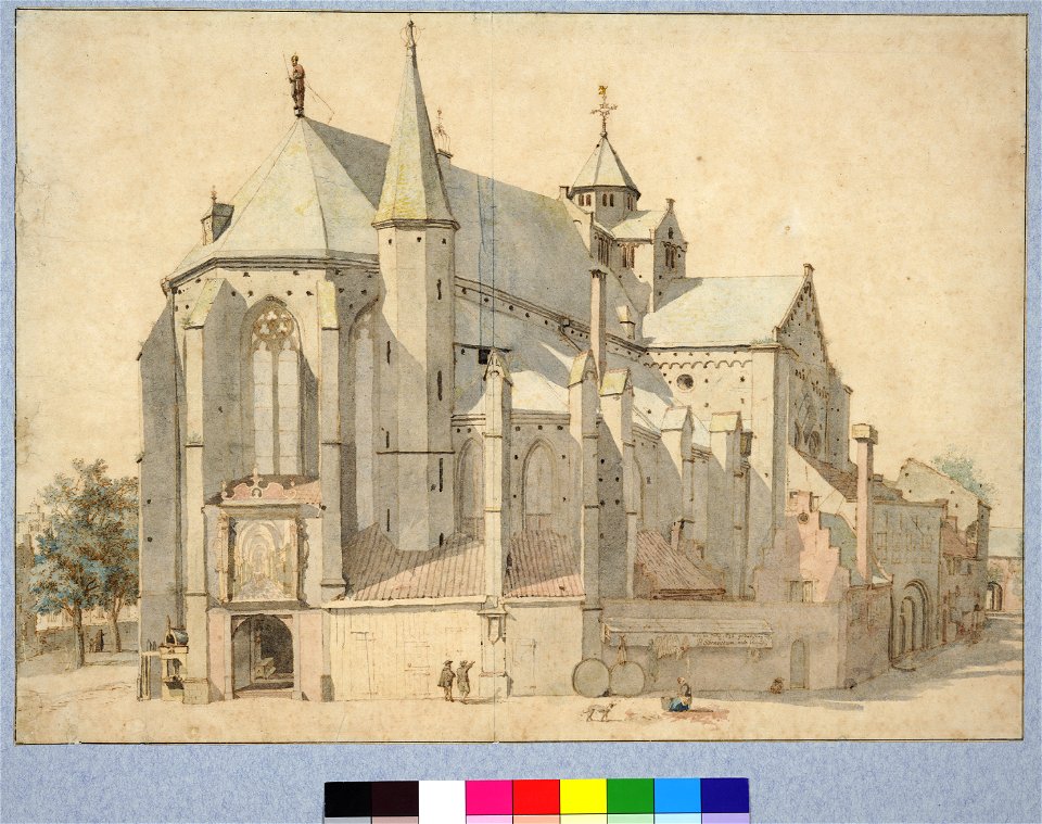 HUA-28606-Exterieur van de Mariakerk het koor en het transept uit het noordoosten