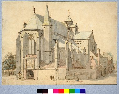 HUA-28606-Exterieur van de Mariakerk het koor en het transept uit het noordoosten