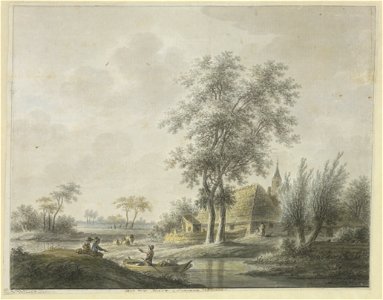 HUA-206351-Gezicht op het landschap in de omgeving van Odijk