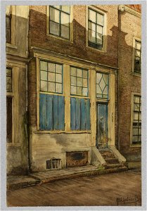 HUA-30063-Gezicht op de voorgevel van het huis Boterstraat 1 te Utrecht