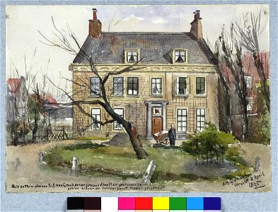 HUA-30694-Gezicht over het voorterrein op de voorgevel van het huis Gaarde Hamburgerstraat 20 te Utrecht uit het zuiden