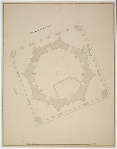 HUA-214473-Plattegrond van de lantaarn van de Domtoren te Utrecht
