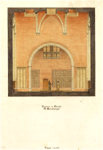 HUA-31100-Interieur van de Domtoren te Utrecht de St Michaelskapel gezien naar het noorden