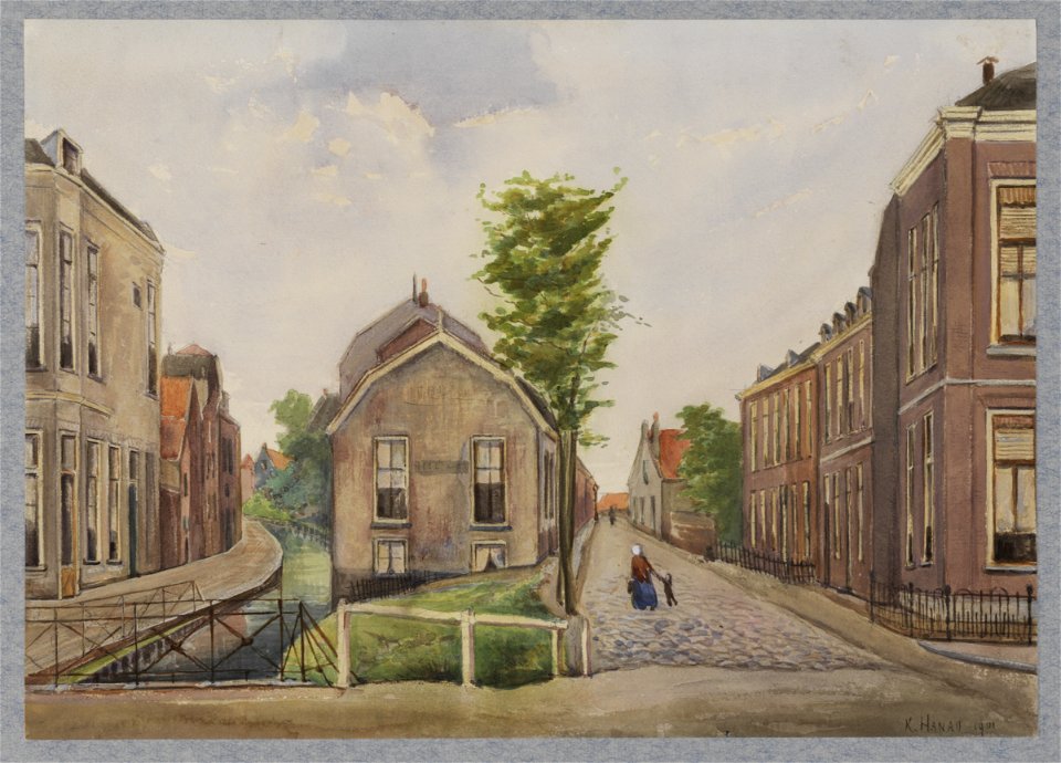 HUA-30698-Gezicht over de Oosterstroom en de Gruttersdijk links en in de Hopakker rechts te Utrecht vanaf de Weerdsingel OZ uit het zuiden