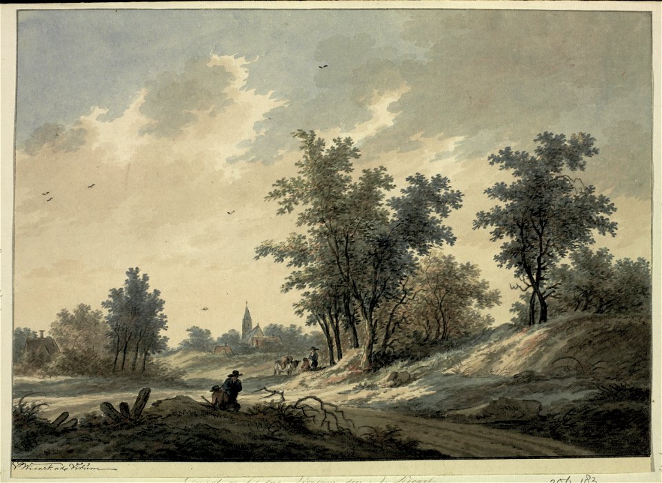HUA-206183-Gezicht op het landschap in de omgeving van Leersum