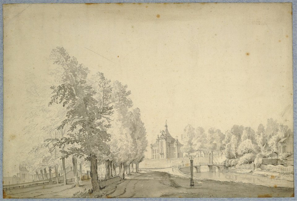 HUA-30275-Gezicht op de Maliesingel te Utrecht en het begin van de Maliebaan te Utrecht met rechts de Maliebrug en een gedeelte van het bolwerk Lepelenburg en o