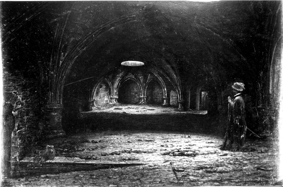 HUA-28647-Gezicht in het noordwestelijke bastion van kasteel Vredenburg te Utrecht