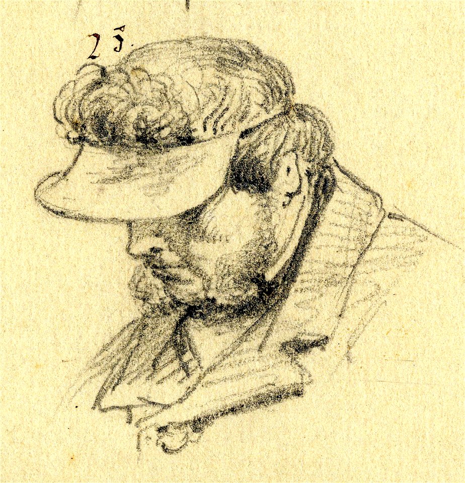 HUA-32172-Portret van Willem Pieter Hoevenaar geboren Utrecht 16 maart 1808 beeldend kunstenaar te Utrecht overleden Utrecht 31 oktober 1863 Borstbeeld linksNr 
