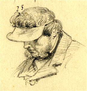 HUA-32172-Portret van Willem Pieter Hoevenaar geboren Utrecht 16 maart 1808 beeldend kunstenaar te Utrecht overleden Utrecht 31 oktober 1863 Borstbeeld linksNr 