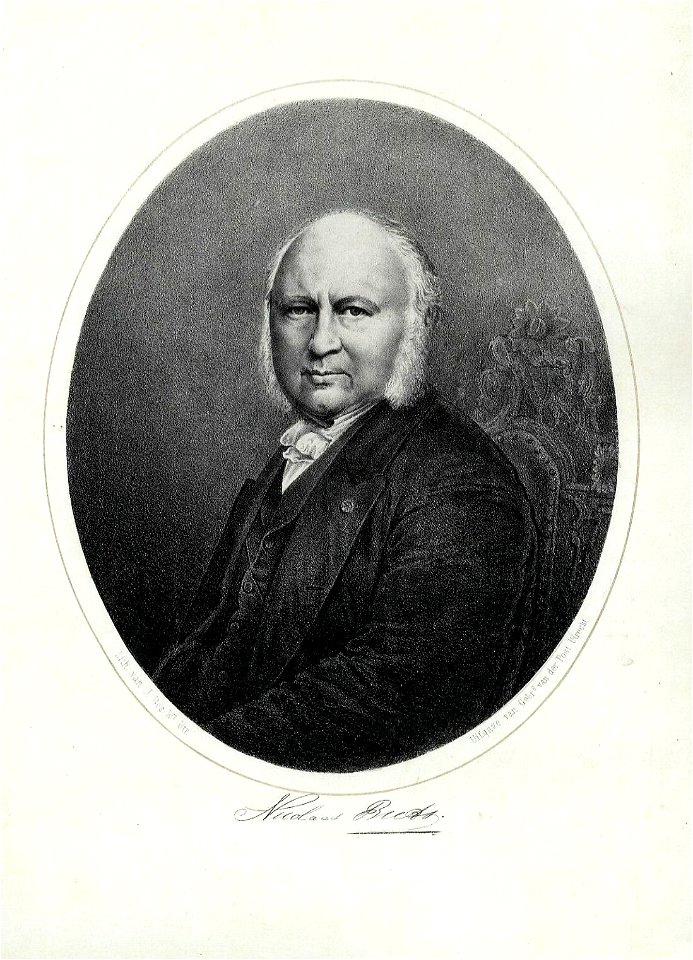 HUA-31788-Portret van Nicolaas Beets geboren 1814 Hervormd predikant te Utrecht 1854 1874 hoogleraar in de theologie aan de Utrechtse Hogeschool 1874 1884 schri