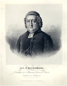 HUA-32245-Portret van OC Wolterbeek geboren 25 mei 1761 hervormd predikant te Utrecht 1798 1836 overleden 21 februari 1836 Borstbeeld links