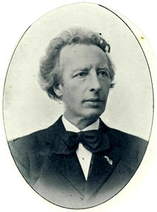 HUA-32125-Portret van T Cannegieter geboren 1846 hoogleraar in de theologie aan de Utrechtse universiteit 1878 1916 overleden 1929 Borstbeeld van voren in ovaal