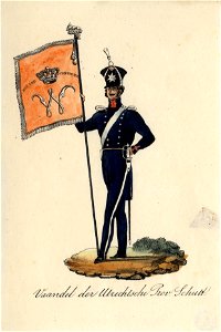 HUA-32493-Afbeelding van het vaandel van de Utrechtse Provinciale Schutterij