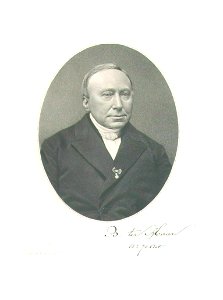 HUA-31903-Portret van B ter Haar geboren 1806 hoogleraar in de theologie aan de Utrechtse hogeschool 1854 1874 overleden 1880 Borstbeeld van voren in ovaal