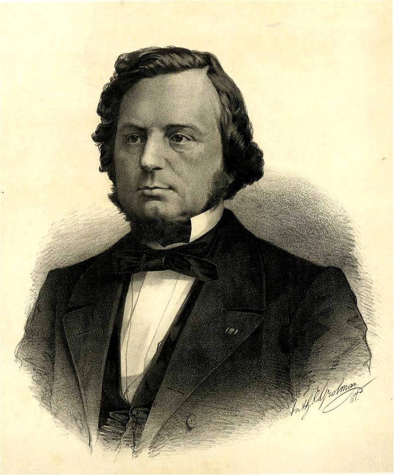 HUA-31853-Portret van FC Donders geboren 1818 hoogleraar in de oogheelkunde aan de Utrechtse hogeschool 1847 1888 overleden 1889 Borstbeeld links
