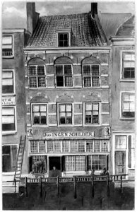 HUA-30085-Gezicht op de voorgevel van het huis Choorstraat E 3 te UtrechtNB Het adres wijk E nr 3 is in 1890 gewijzigd in Choorstraat 40