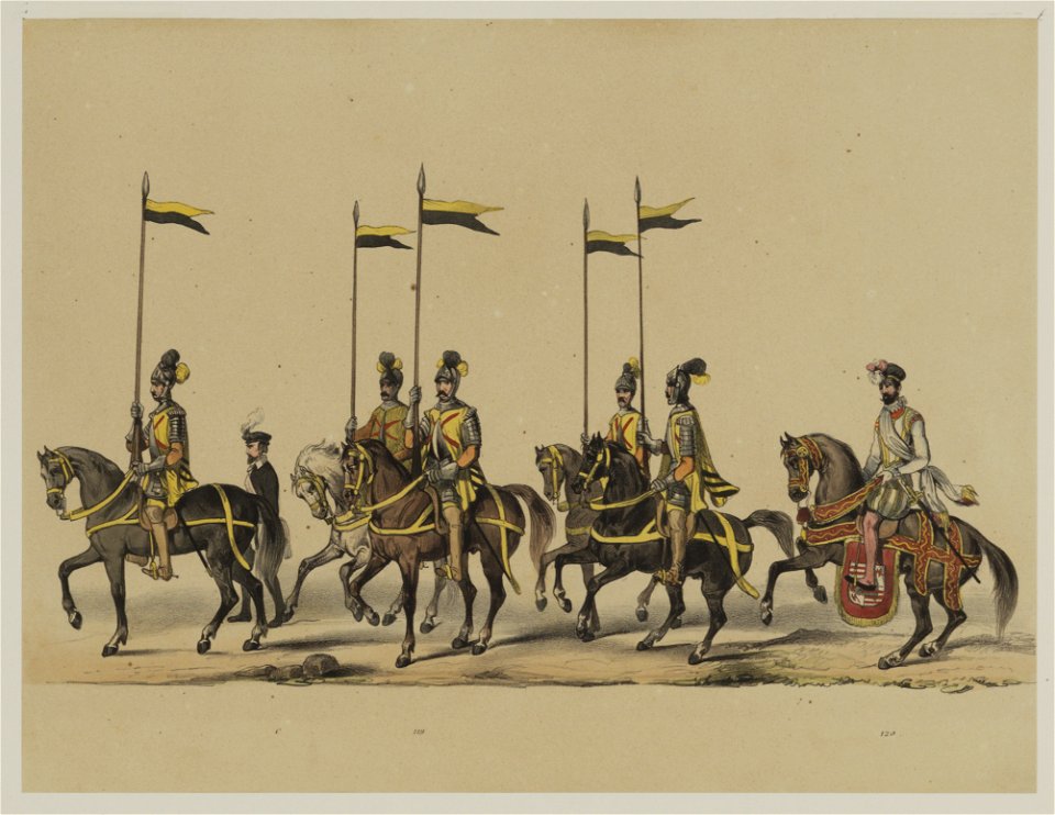 HUA-29076-Eenentwintigste gedeelte van de maskerade van de studenten van de Utrechtse hogeschool op 17 juni 1846 voorstellende de intocht van prins Philips II i