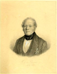 HUA-32034-Portret van FA ridder van Rappard geboren Utrecht 24 april 1793 secretaris generaal van het Ministerie van Oorlog overleden Utrecht 19 februari 1867 B