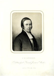 HUA-31809-Portret van JH Bösken geboren 1805 hervormd predikant te Utrecht 1845 1873 overleden 1873 Borstbeeld rechts