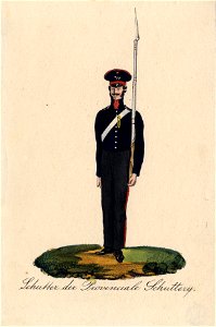 HUA-32494-Afbeelding van het uniform van een schutter van de Utrechtse Provinciale Schutterij