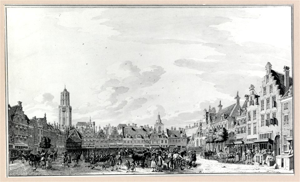 HUA-35623-Gezicht op de Neude te Utrecht uit het noorden