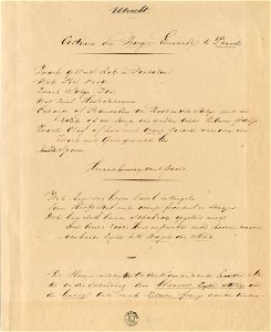 HUA-32561-Beschrijving van de afbeelding van een ruiter met het uniform van de burger erewacht gedragen bij het bezoek van koning Willem II aan Utrecht op 18 me