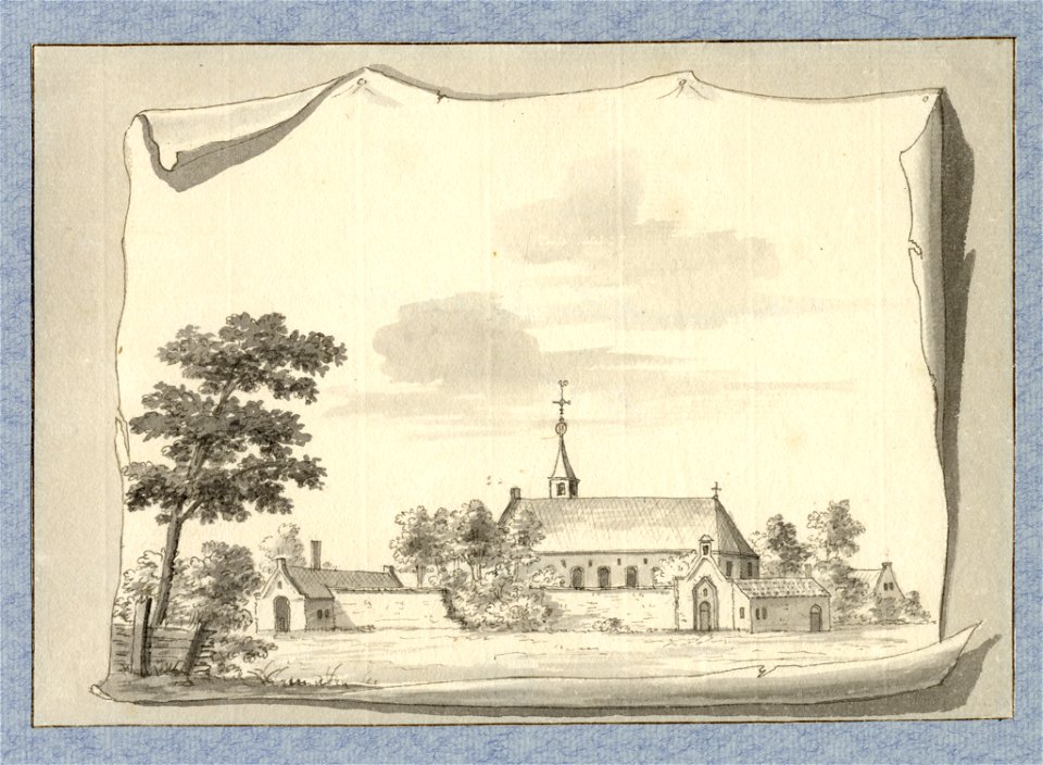 HUA-35069-Gezicht op de kerk van het klooster Bethlehem te Utrecht